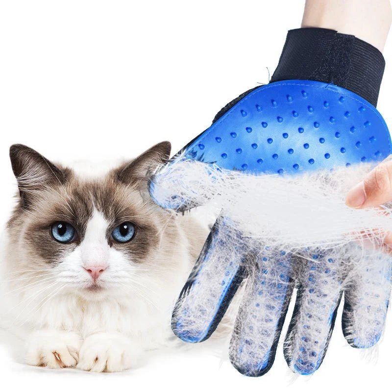 1PC Cat Hair Remove Gloves Rubber Pet Beauty Cleaning Grooming Effective Massage Dog Combs Floating Brush 6 Color - Catouchat Shop