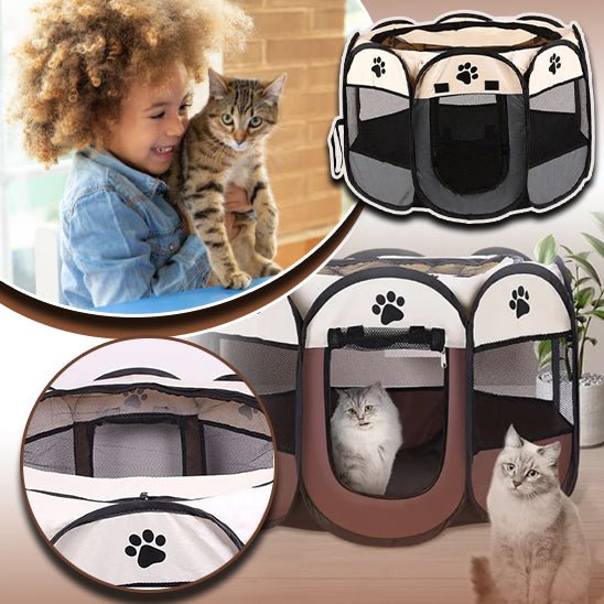 ChâteauFélin™ - Tente Pliable Portable pour chat. - Catouchat Shop