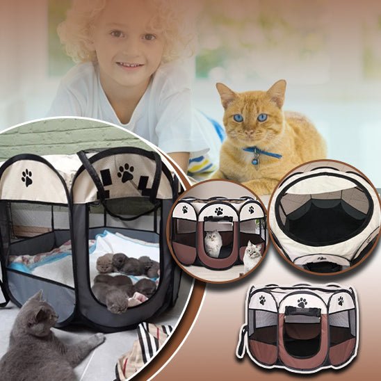 ChâteauFélin™ - Tente Pliable Portable pour chat. - Catouchat Shop