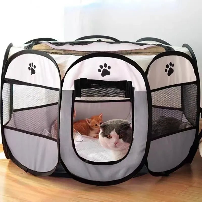 ChâteauFélin™ - Tente Pliable Portable| Sécurité, confort et liberté du chat. - Catouchat Shop