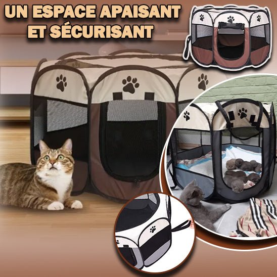 ChâteauFélin™ - Tente Pliable Portable| Sécurité, confort et liberté du chat. - Catouchat Shop