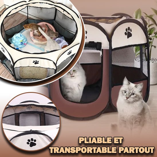 ChâteauFélin™ - Tente Pliable Portable| Sécurité, confort et liberté du chat. - Catouchat Shop